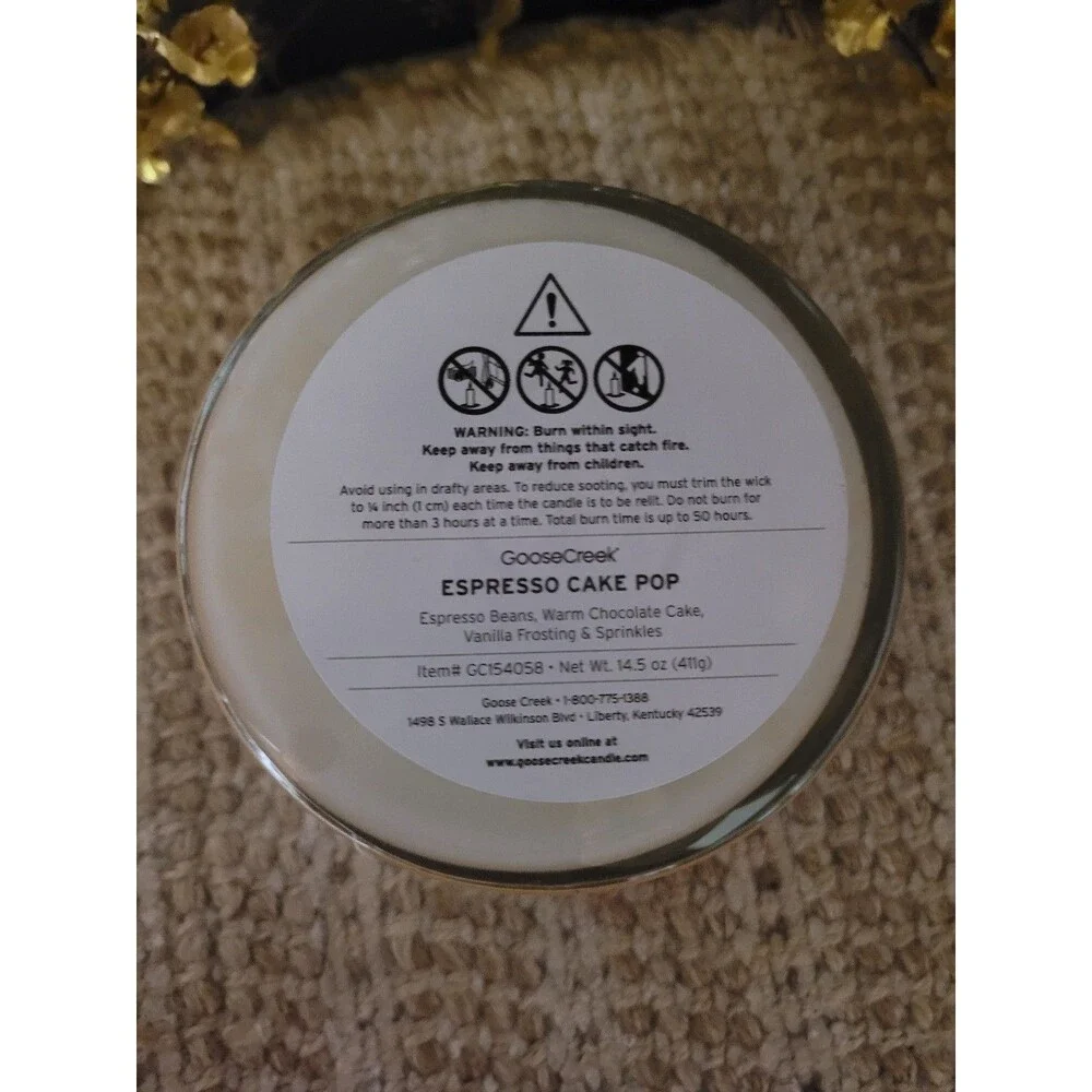 Espresso Cake Pop - Goose Creek 3-wick Candle